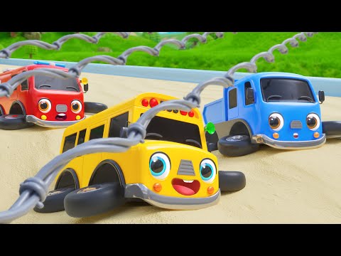 Baby Car Rescue Team | Helping Your Friends | Nursery Rhymes & Kids Songs - Baby Car Songs TV