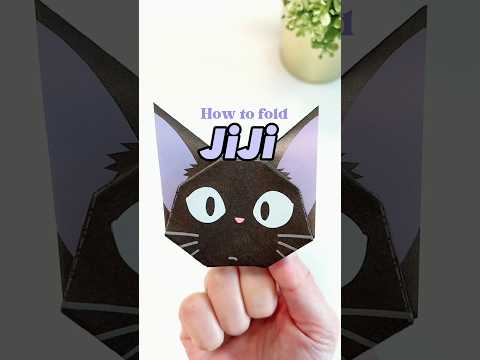 How I fold JiJi from KiKi’s Delivery Service Origami Set #origami #shorts #shortsyoutube #diy #craft