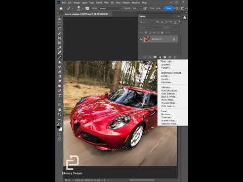 Convert Any Color To Black In Photoshop #shorts