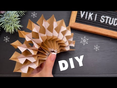 3D Paper Snowflakes Christmas Paper Craft Christmas Ornaments