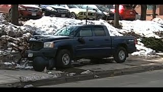 An unusual Parking spot: Accident at Colfax and Colorado in Denver - 23 March 21 10:53am