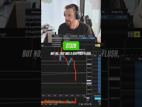 +$1,320 shorting NQ in Topstep combine