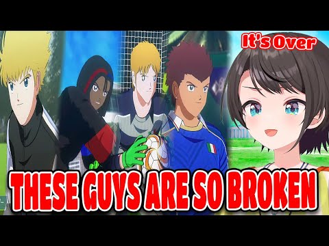 Subaru Reaction To All The National Team Players In Tsubasa Rise Of New Champion Hololive【ENG SUB】