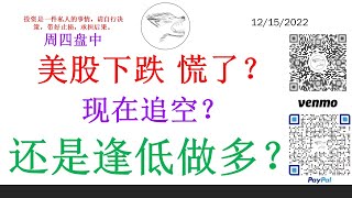 美股下跌 慌了？现在追空？还是逢低做多？