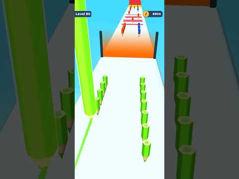 Color Pencil Run Level 80 Gameplay Walkthrough Android #Shorts