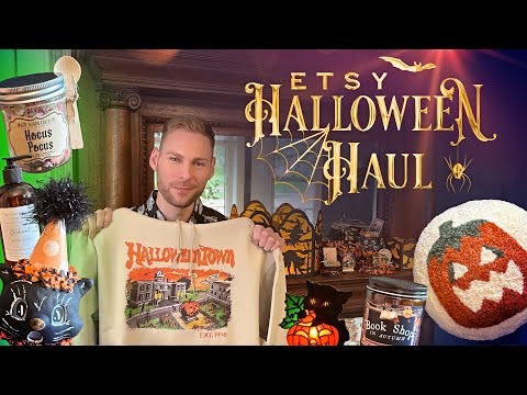 Etsy Fall & Halloween Shopping Haul! Fall Candles, Hand Soaps, Shirts, Halloween Decorations & More!