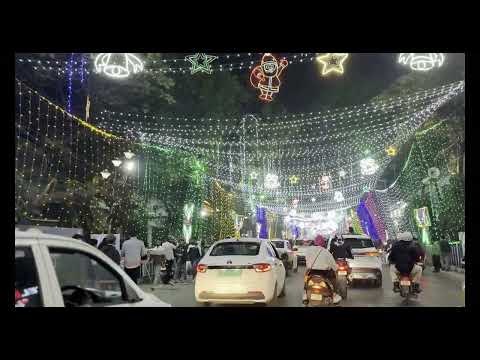 KOLKATA CHRISTMAS FESTIVAL 2024 | Park St. Allen Park full decoration| 25th December Park Street.