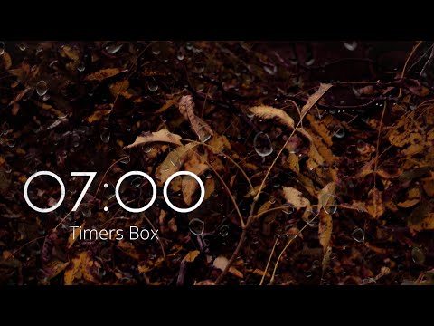 7 Minute Timer with Soothing Rain Sounds ⏲️ Relaxation, Focus, Sleep | #RainTimer #RainSounds