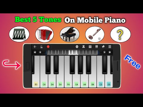 Top 5 Tones On Mobile Piano | পিয়ানো শিখুন | Piano Tutorial | Piano Practice App | Asad Teck