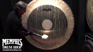 60" Paiste Mikrophone Gong Unboxing at Memphis Gong Chamber