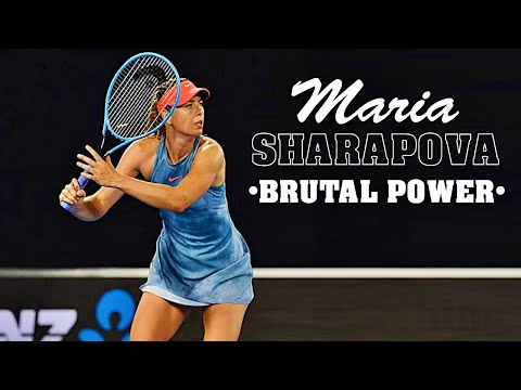 Maria Sharapova 💖 BRUTAL POWER.