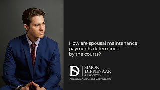 How to determine spousal maintenance