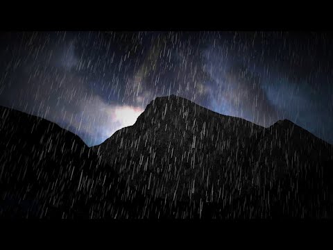 Sleep with Heavy Rain and Thunder Sounds - Dimmed Screen | Deep Sleep - Insomnia Relief