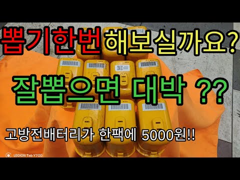 코드제로 배터리 랜덤뽑기 한팩에5000원