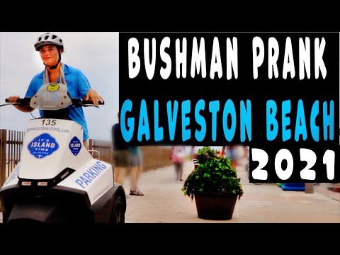 Bushman Prank 2021: Galveston Beach Scares!!