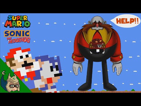 Mario and Sonic vs the GIANT Eggman Exe MAZE (Mario ANIMATION)