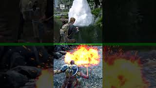 EXPLOSION IN WATER COMPARISON (TLOU2 VS GOD OF WAR RAGNAROK)