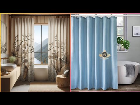 Modern bathroom curtains design ideas ! Bathroom curtain design 2024