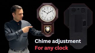 TITAN PENDULUM WALL CLOCK CHIME ADJUSTMENT|HOW TO ADJUST CHIME BELL PENDULUM WALL CLOCK|ANY BRAND