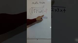 Math tricks (21) #maths #easymathtricks #mathgames