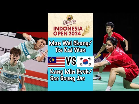 Indonesia Open 2024 | Man Wei Chong Tee Kai Wun On FIRE defeated Seo Seung Jae Kang Min Hyuk!!!