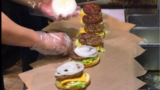 웨이팅은 기본인 수제버거 / korean street food / 한국 길거리 음식 / Very popular korean buger / 여수