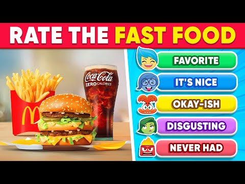 Fast Food Tier List | Rate the Junk Food 🍟 🍕 🍔 🍩 Food Quiz | Daily Quiz