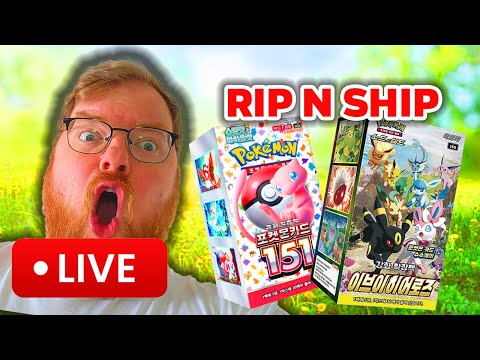 Live Pokemon Shop! Rip and Ship Korean Pokemon Cards!