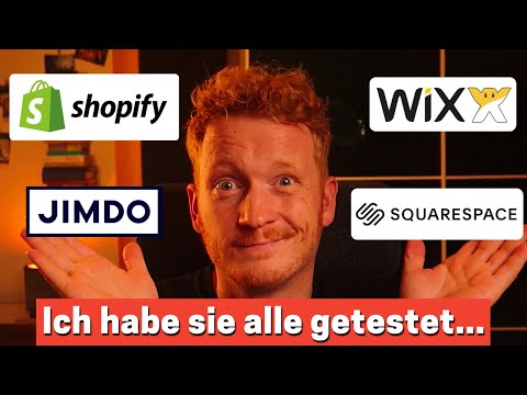 Onlineshop erstellen - Vergleich von Shopify, Wix, Jimdo vs Squarespace