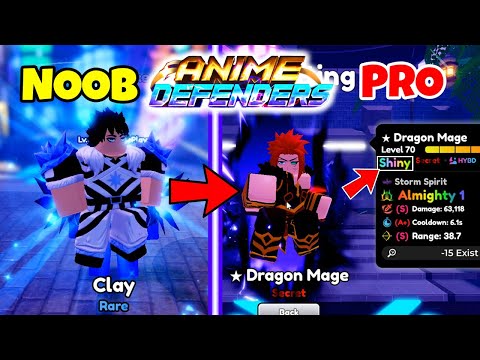 Noob to Pro | Got Shiny Secret *Dragon Mage* Almighty 1 | Anime Defenders | Episode 3