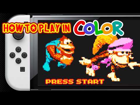 How to play Donkey Kong Land 3 in COLOR on Switch!