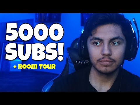 5000 SUBS + Room Tour