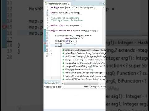 HashMap put() Method in Java #shorts #java #javatcoding