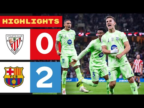 Athletic Club - Barcelona | 0-2 | Highlights | Supercopa de España 2024-25 | Athletic Barcelona