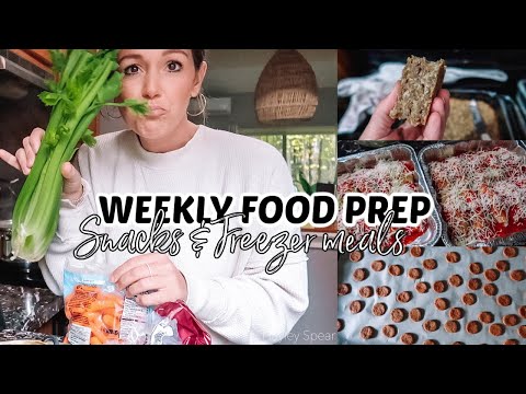 SINGLE MOM FOOD PREP WITH ME FOR THE WEEK| SNACKS & FREEZER MEALS| Tres Chic Mama