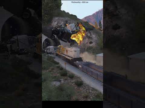 Train vs iron truck #gta5 #gta #gaming