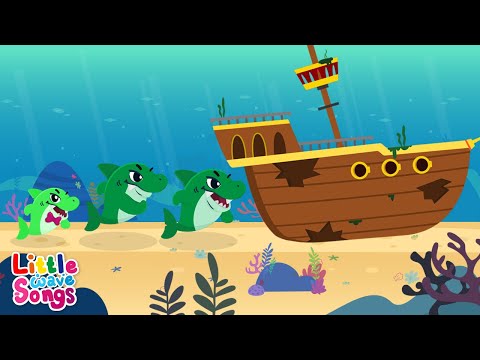 The Sharks Go Marching  | Baby Shark | Nursery Rhymes For Toddlers | Little Wave Songs - Baby Coco