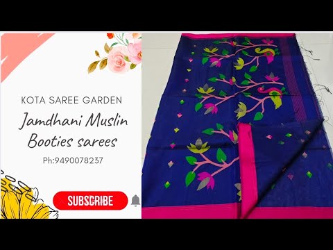 🆕 Muslin Jamdhani handloom sarees.ph:9490078237 #jamdhanisaree#Muslinsaree#handloomsaree #dhakasaree