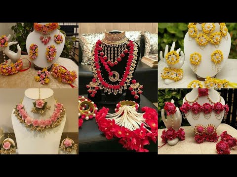 Latest Floral Jewelry Designs 2021 || Flower Jewelry for Mehndi & Haldi Bride.