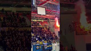 AEK - ΠAOK 💛🖤 #aek #superleaguegreece #aekathens #basketball #fans #ultras #aekbc