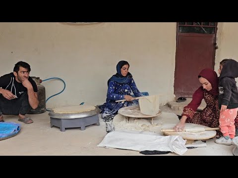 Baking bread the traditional way on a rainy day and a memorable night on the farm