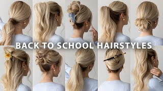 10 CUTE BACK TO SCHOOL HAIRSTYLES 2024 ❤️