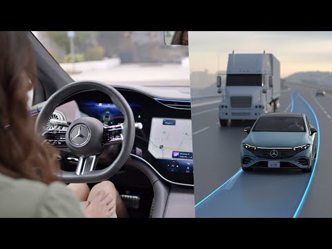 Mercedes Automatic Lane Change - #ces2023