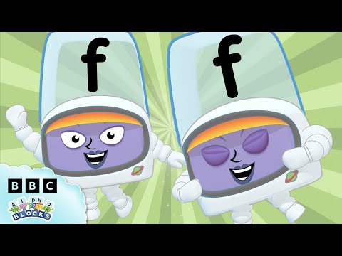 🧑‍🚀 Fantastic Alphablock F | Letter of the Week | Learn to Spell | @officialalphablocks