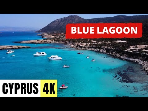 PAPHOS, CYPRUS 🇨🇾 [4K Drone] Blue Lagoon