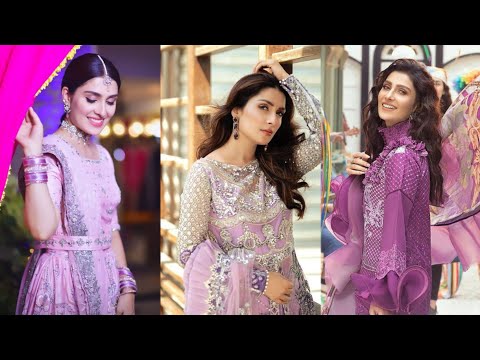 latest photoshoot of aiza Khan in purple color dresses|| aiza Khan In purple|| purple aesthetic