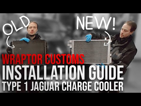 Wraptor Uprated Type 1 Supercharger Charge Cooler Installation For Jaguar F-Type, XF, XK, XJ