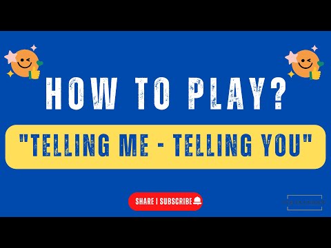 "TELLING ME - TELLING YOU" - Fun Training Icebreaker 😀| How to Play Series? | Dr. Ashish Parnani