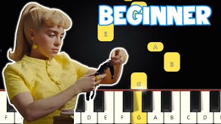 What Was I Made For - Billie Eilish | Beginner Piano Tutorial | Easy Piano