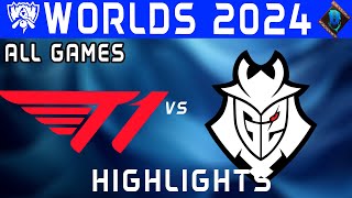 T1 vs G2 Highlights ALL GAMES | Worlds Swiss Stage 2024 | T1 vs G2 Esports by Onivia